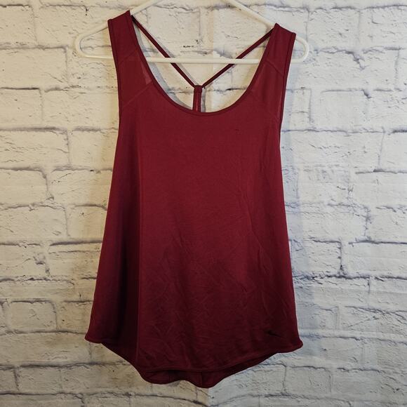 Nike Tops - Nike Dri-FIT Women's Strappy Crossback Workout Tank Top Red - Size Large